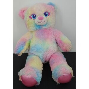 Build a Bear Workshop Fairy Friends Pastel Rainbow Tie Dye Teddy 17" Plush BABW